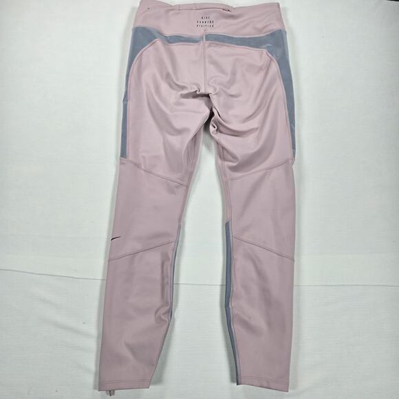 Nike High Rise Epic Lux Tight Fit Running Division Leggings in Pink Size Large - Picture 8 of 9